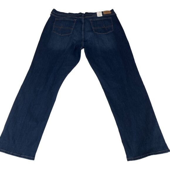 Denizen Levi's Super Stretch High Rise Straight Jeans Womens Size 24 Blue Denim - Picture 11 of 13